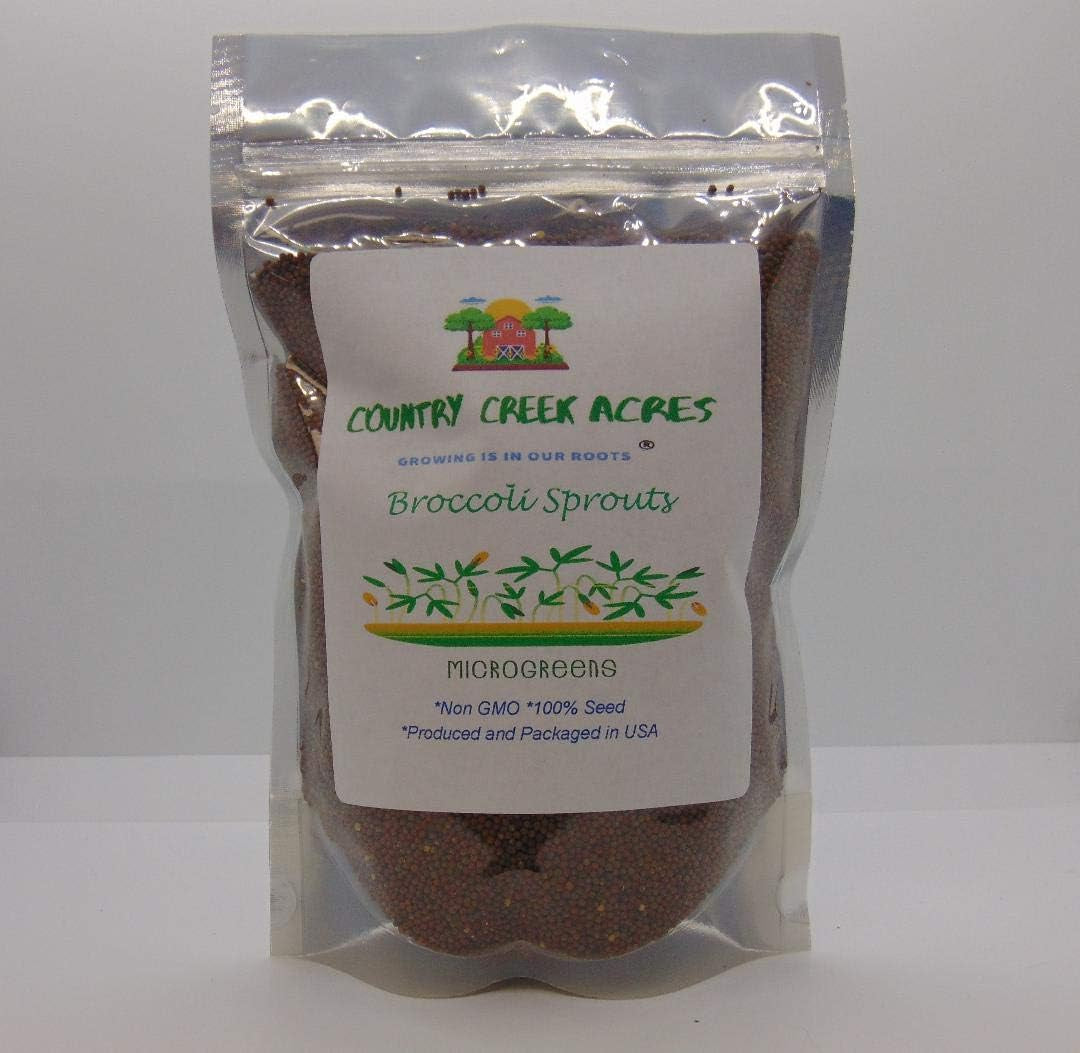 Non-Gmo Broccoli Seeds for Sprouting Sprouts Microgreens - Broccoli Sprouts 2Oz