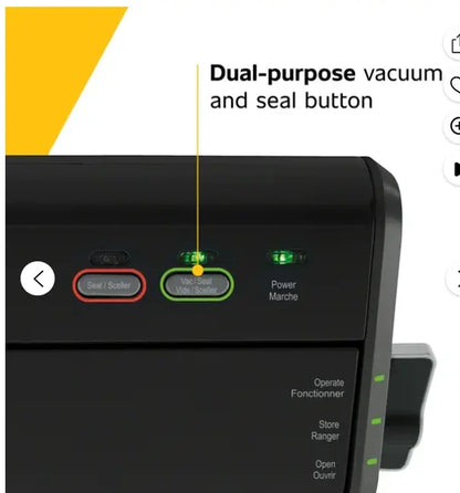 Foodsaver Vacuum Sealer Starter System, Black, Accessories and Bags Included